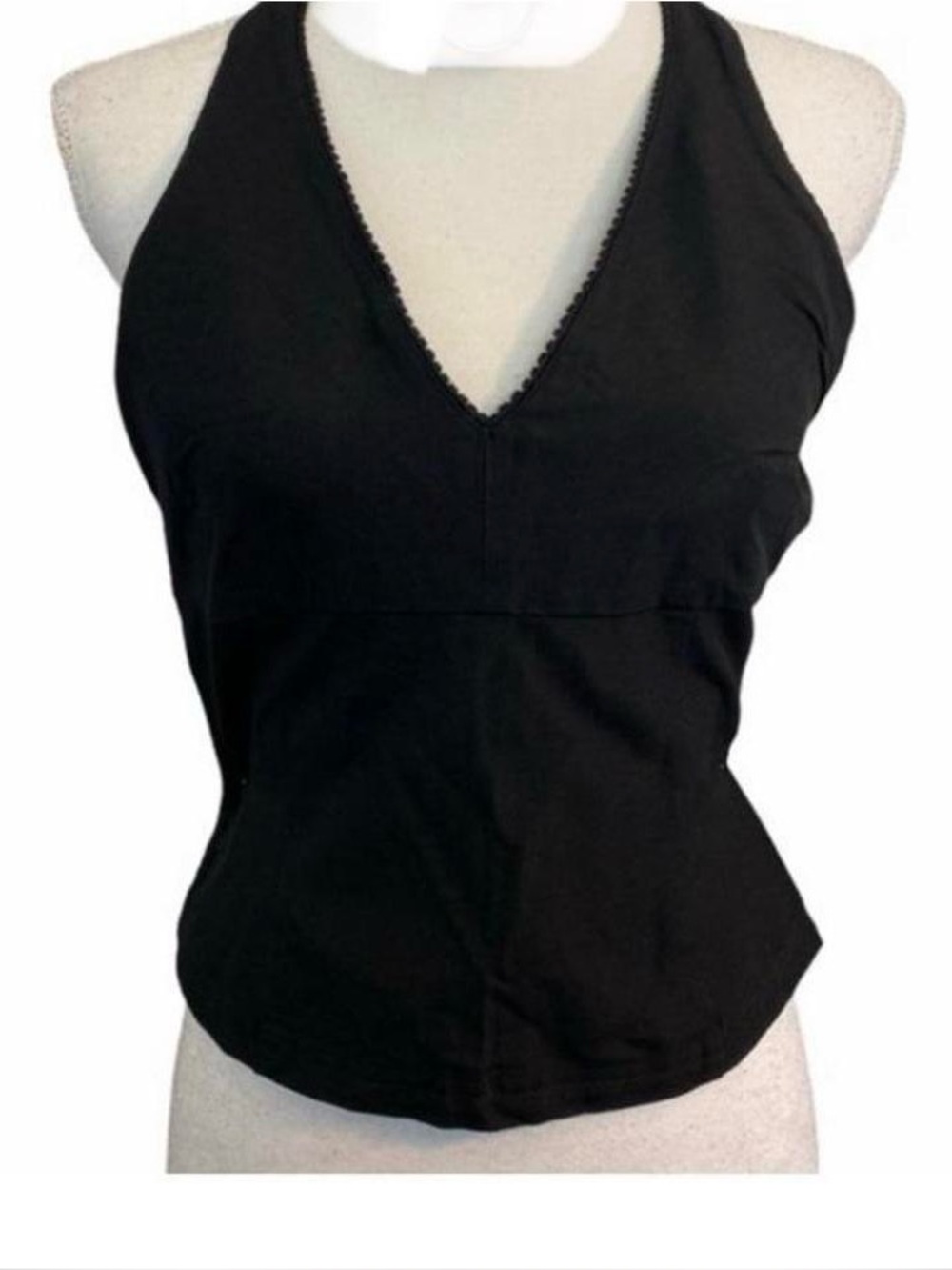 Y2K Black Halter Top NWOT Size Small